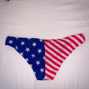 PINK american flag bikini bottom